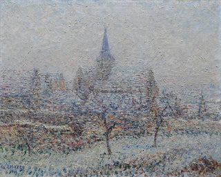 Gustave Loiseau - Lglise de Bennecourt Effet de neige.webp