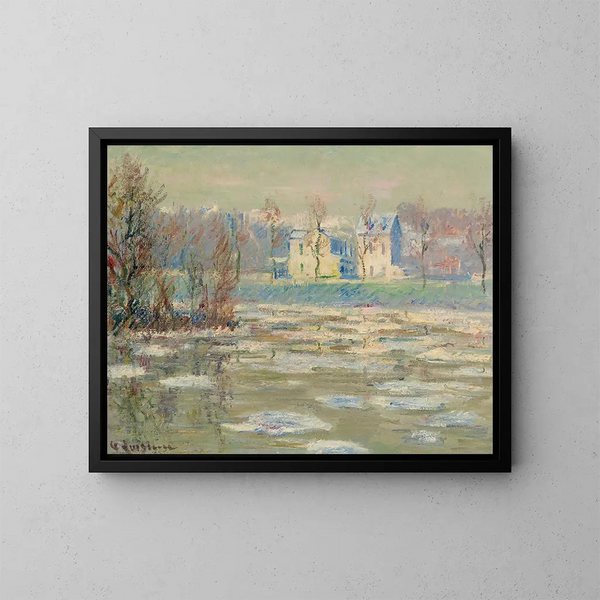 Loise im Winter - Gustave Loiseau — gerahmtes Bild an der Wand