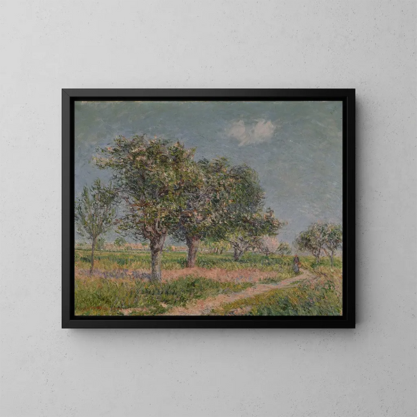 Pommiers en fleurs en Normandie - Gustave Loiseau — gerahmtes Bild an der Wand