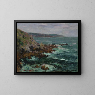 Gustave Loiseau - Rochers dominant la mer en Bretagne.webp