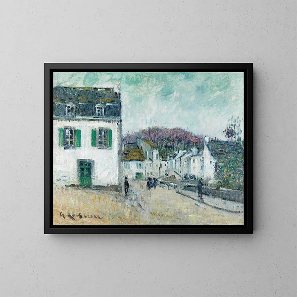 Rue de Pont-Aven - Gustave Loiseau — gerahmtes Bild an der Wand