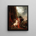 Diomede divorato dai suoi cavalli - Gustave Moreau — quadro incorniciato alla parete