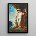 Frau und Einhorn - Gustave Moreau — gerahmtes Bild an der Wand
