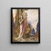 Dichter und Satyrspiele - Gustave Moreau — gerahmtes Bild an der Wand