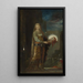 Salomé mit Johannes dem Täufer Kopf - Gustave Moreau — gerahmtes Bild an der Wand