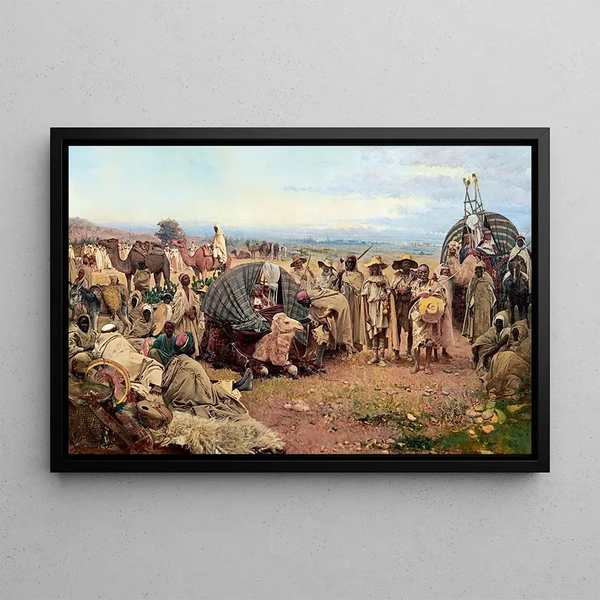 Gustavo Simoni - The Halt of the Caravan.webp