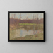 Landschaft mit einem Fischteich - Gustav Mahler — gerahmtes Bild an der Wand
