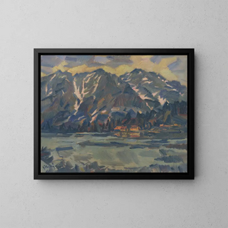 Lago di Popradské Pleso - Gustav Mahler — quadro incorniciato alla parete