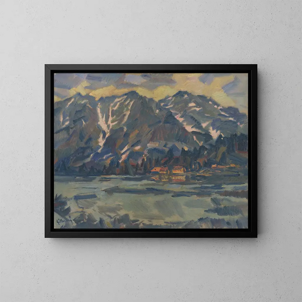 See des Popradské Pleso - Gustav Mahler — gerahmtes Bild an der Wand