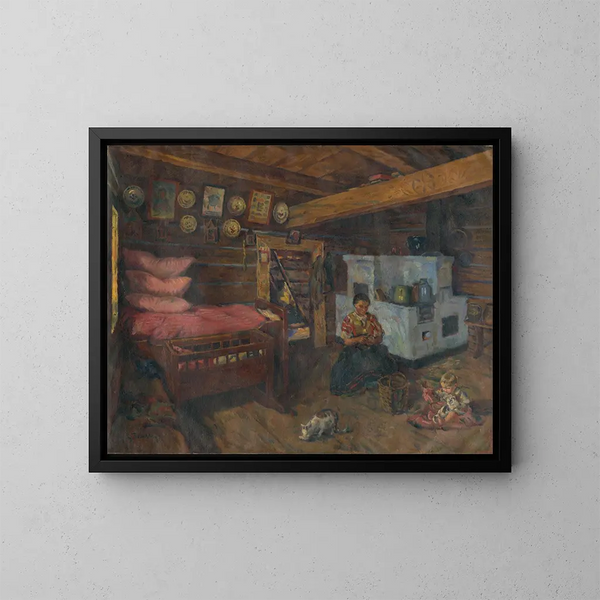 Vorbereitung zum Mittagessen - Gustav Mahler — gerahmtes Bild an der Wand