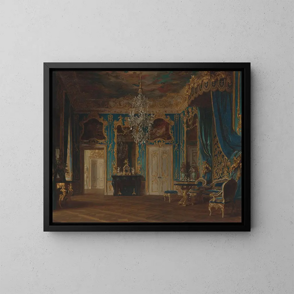 Progetto per una sala del re Ludwig II di Baviera 1854-1886 - Gyula Benczúr — quadro incorniciato alla parete