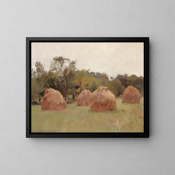 Heuhaufen - Hamilton Hamilton — gerahmtes Bild an der Wand