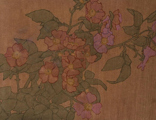 Hannah Borger Overbeck - Pink Roses on Terracotta Color Ground.webp