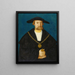 Ritratto di Blasius von Holzhausen 1481–1525 - Hans Abel II — quadro incorniciato alla parete