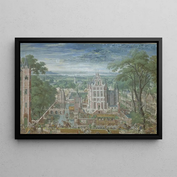 Hans Bol - Tournament outside a Castle.webp