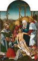 The Lamentation of Christ with Saint Sigismund and a kneeling donor - Hans Burgkmair the Elder — artwork view