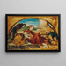 Allegorische Figur mit Löwe und Pfau - Hans Canon — gerahmtes Bild an der Wand