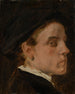 Studie eines Porträts des Malers Wilhelm Trübner - Hans Canon — Ansicht des Kunstwerks