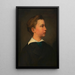 Portrait eines Jungen - Hans Canon — gerahmtes Bild an der Wand