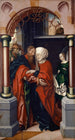Joachim et Anne à la Porte Dorée - Hans Fries — vista dell’opera