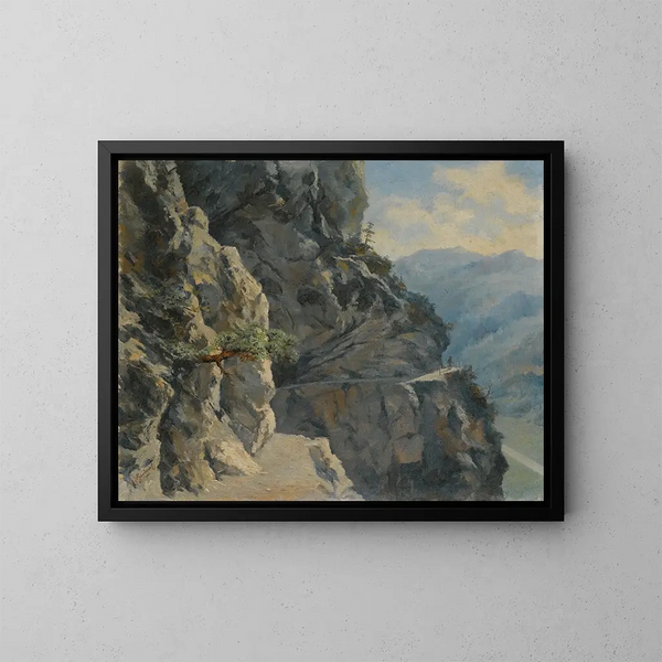 Le Frstensteig au Liechtenstein - Hans Gantner — gerahmtes Bild an der Wand