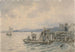 Pescatori sul molo nel fiordo di Kristiania - Hans Gude — vista dell’opera