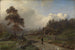 norwegische Landschaft bei Regen - Hans Gude — Ansicht des Kunstwerks