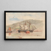 Nave a Bjørvika - Hans Gude — quadro incorniciato alla parete