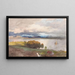 Vista del fiordo di Molde - Hans Gude — quadro incorniciato alla parete
