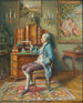 interno con pappagallo - Hans Hamza — vista dell’opera