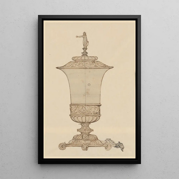Hans Holbein The Younger - Deckelpokal Mit Allegorischer Frauengestalt.webp