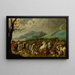 Entrée nell'arca di Noè - Hans Jordaens III — quadro incorniciato alla parete