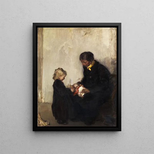 Hans Looschen - Mutter mit Kind und Puppe.webp