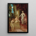 Allegory of Painting - Hans Makart — framed artwork on a wall