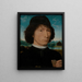 Bernardo Bembo Staatsmann und Botschafter von Venedig - Hans Memling — gerahmtes Bild an der Wand