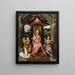 Jungfrau mit Kind - Hans Memling — gerahmtes Bild an der Wand