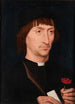 Portrait d'un homme avec un œillet - Hans Memling — vista dell’opera