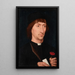 Portrait d'un homme avec un œillet - Hans Memling — quadro incorniciato alla parete