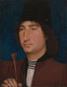 Ritratto di un uomo con una freccia - Hans Memling — vista dell’opera