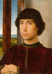 Portrait eines jungen Mannes - Hans Memling — Ansicht des Kunstwerks