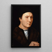 Portrait eines unbekannten Mannes - Hans Memling — gerahmtes Bild an der Wand