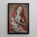 Jungfrau mit Kind - Hans Memling — gerahmtes Bild an der Wand