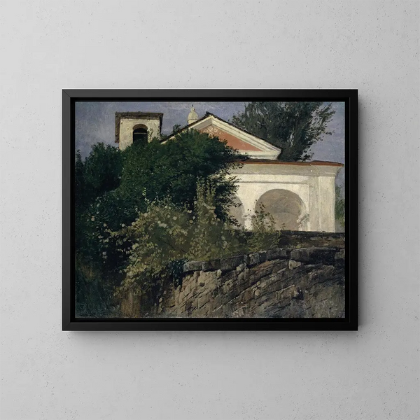 Cappella vicino a Contra - Hans Sandreuter — quadro incorniciato alla parete