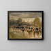 L'artiglieria di Neuchâtel in marcia da Thun a Friburgo - Hans Sandreuter — quadro incorniciato alla parete