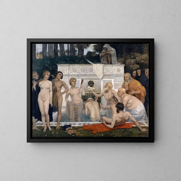 La Fontaine de jouvence - Hans Sandreuter — quadro incorniciato alla parete