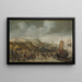 Un Capodoglio Spiaggiato sulla Spiaggia a Noordwijk il 28 Dicembre 1614 - Hans Savery il Vecchio — quadro incorniciato alla parete