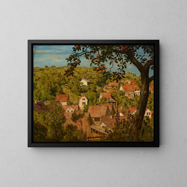Vista su Mamolsheim - Hans Thoma — quadro incorniciato alla parete