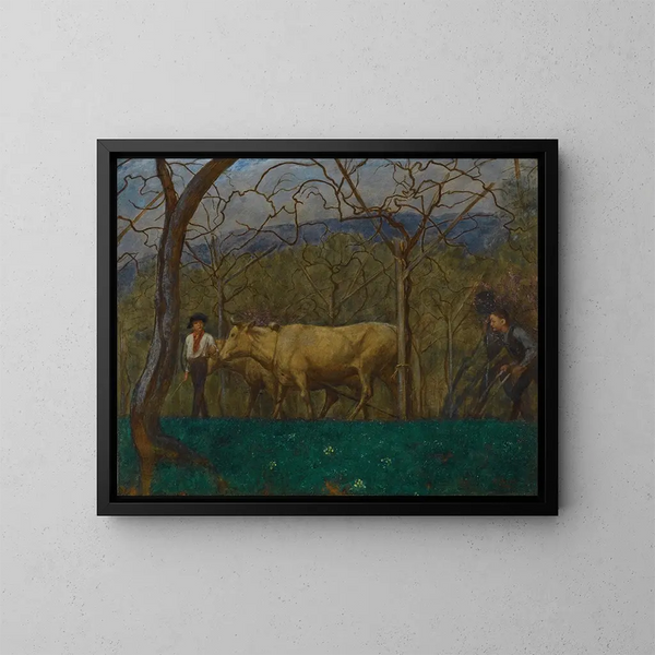 Crépuscule au lac de Garde - Hans Thoma — gerahmtes Bild an der Wand