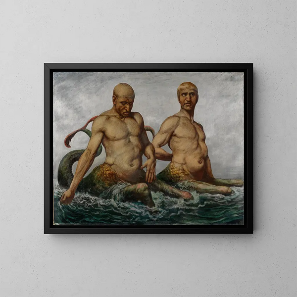 Uomini di mare - Hans Thoma — quadro incorniciato alla parete