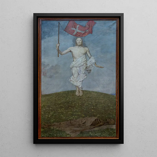 Hans Thoma - Ostertriptychon Auferstehung Christi.webp